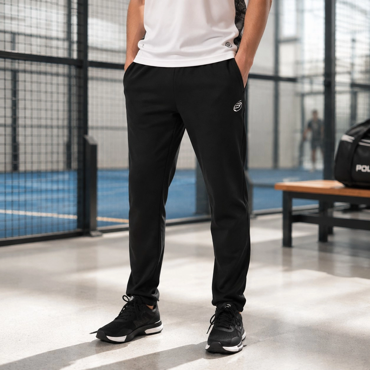 Alnair Black Bullpadel Long Pants — Trousers
