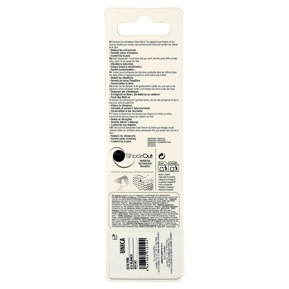 Antivibrator shockout Bullpadel White — Injury prevention — photo 3