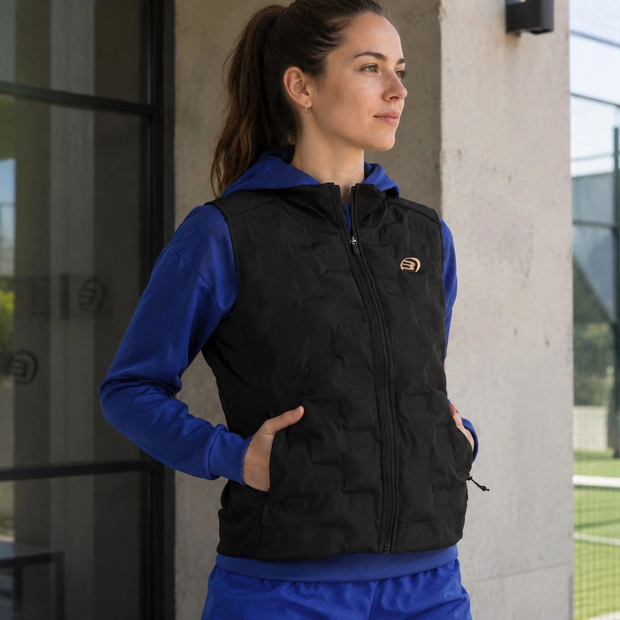 Black Abapo Bullpadel Vest — Outerwear