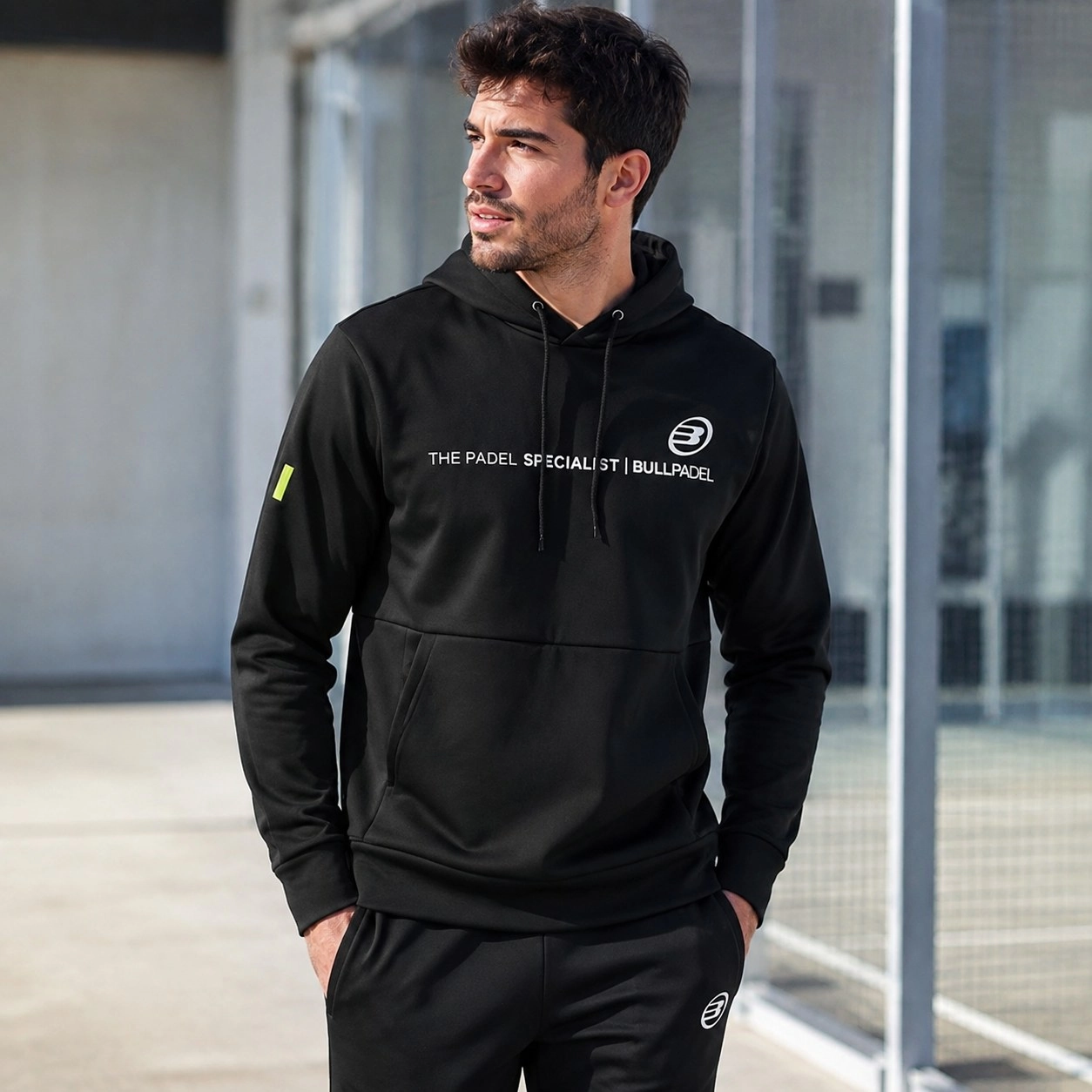 Black Bullpadel Lipis Sweatshirt — Outerwear