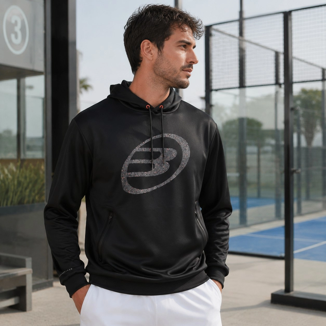 Black Imana Bullpadel Sweatshirt — Outerwear
