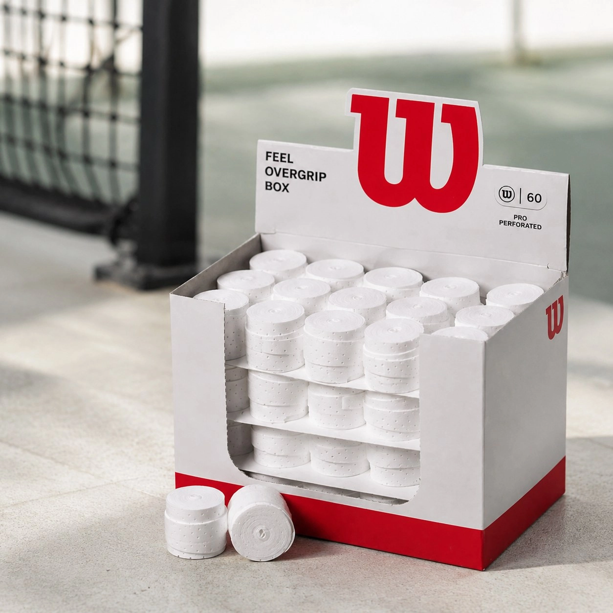 Bucket 60 Overgrips Wilson Perforated