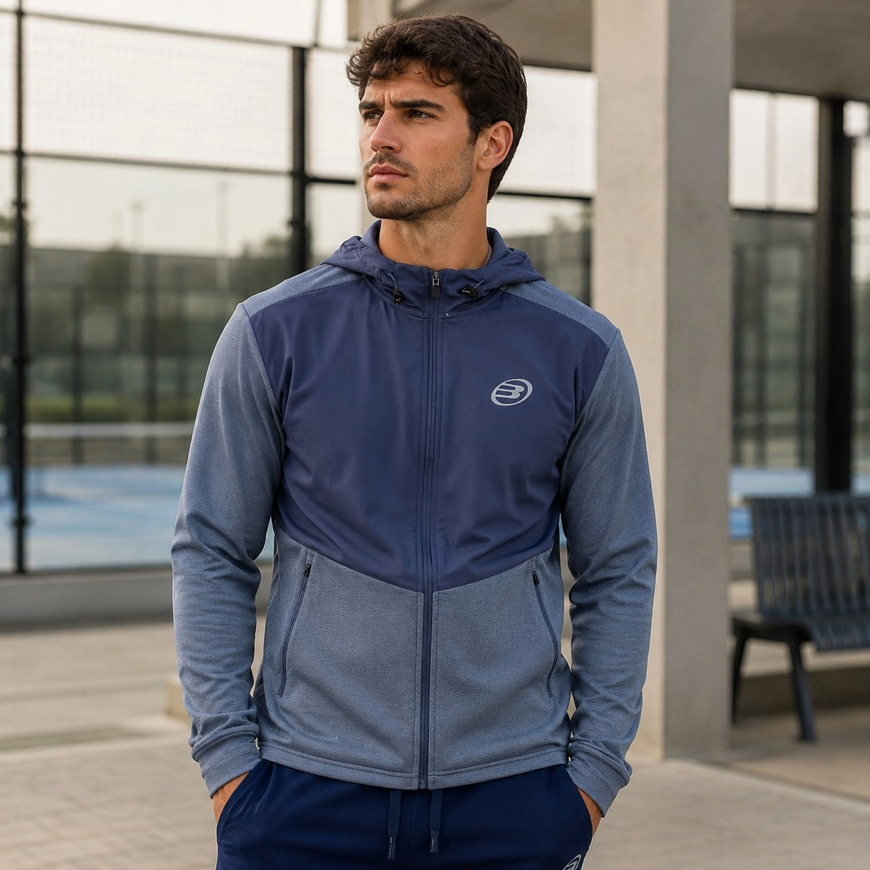 Bullpadel Notar Blue Sweatshirt — Outerwear