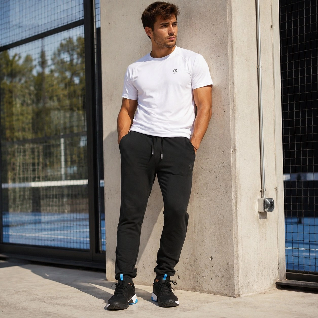 Neme Black Bullpadel Long Pants — Trousers
