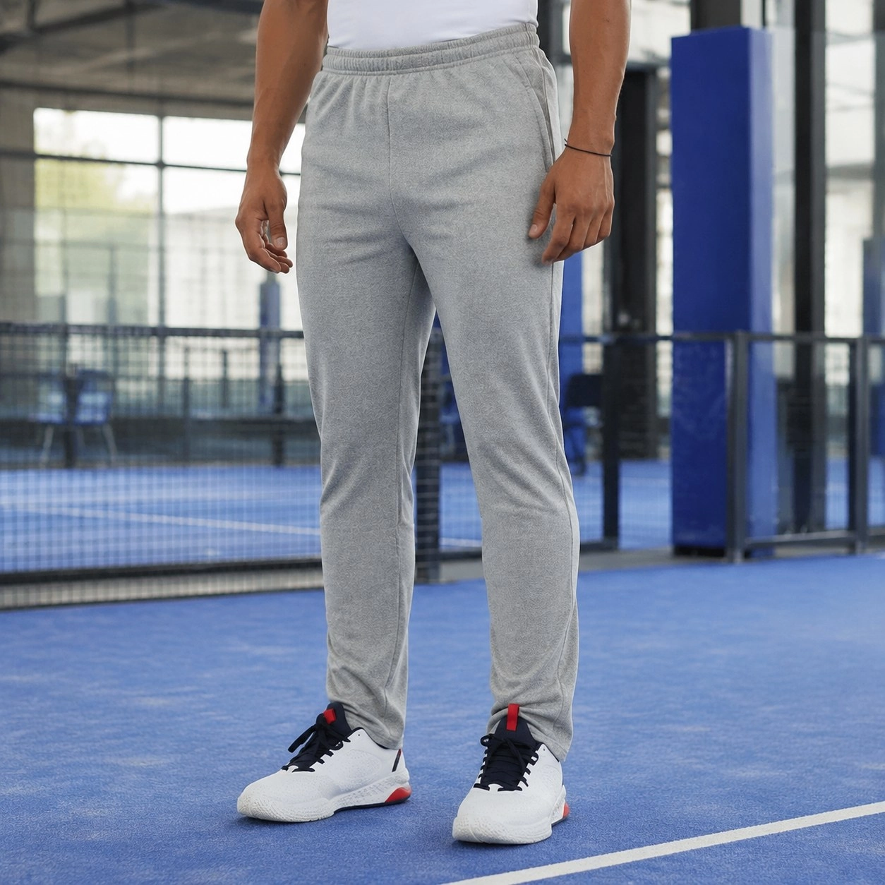 Neme Grey Bullpadel Long Pants — Trousers