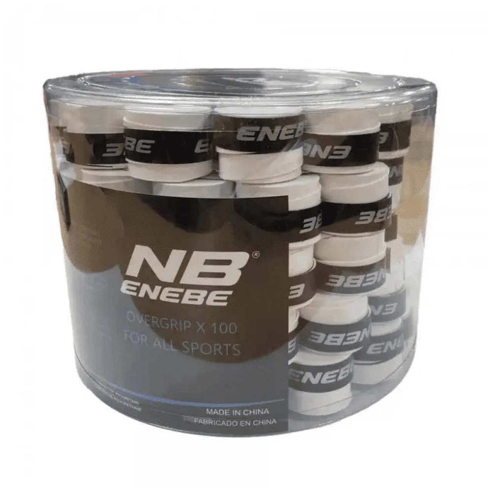 Pack 100 Overgrips Enebe Smooth White — photo 2