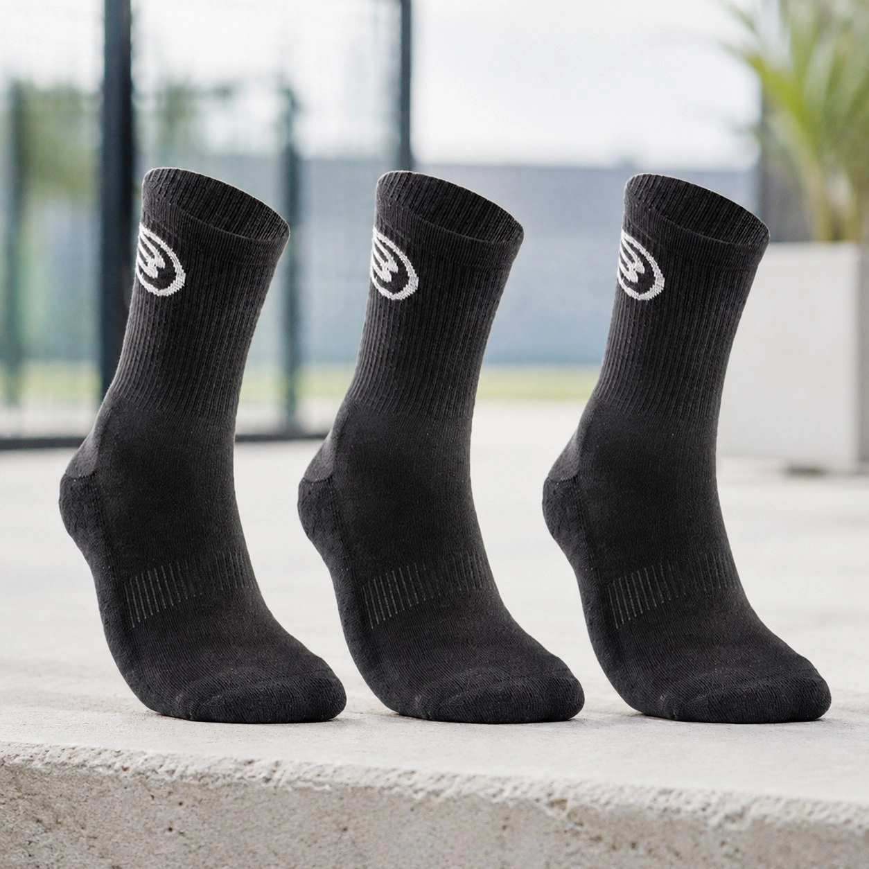 Pack 3 Bullpadel BP252 I Black Socks