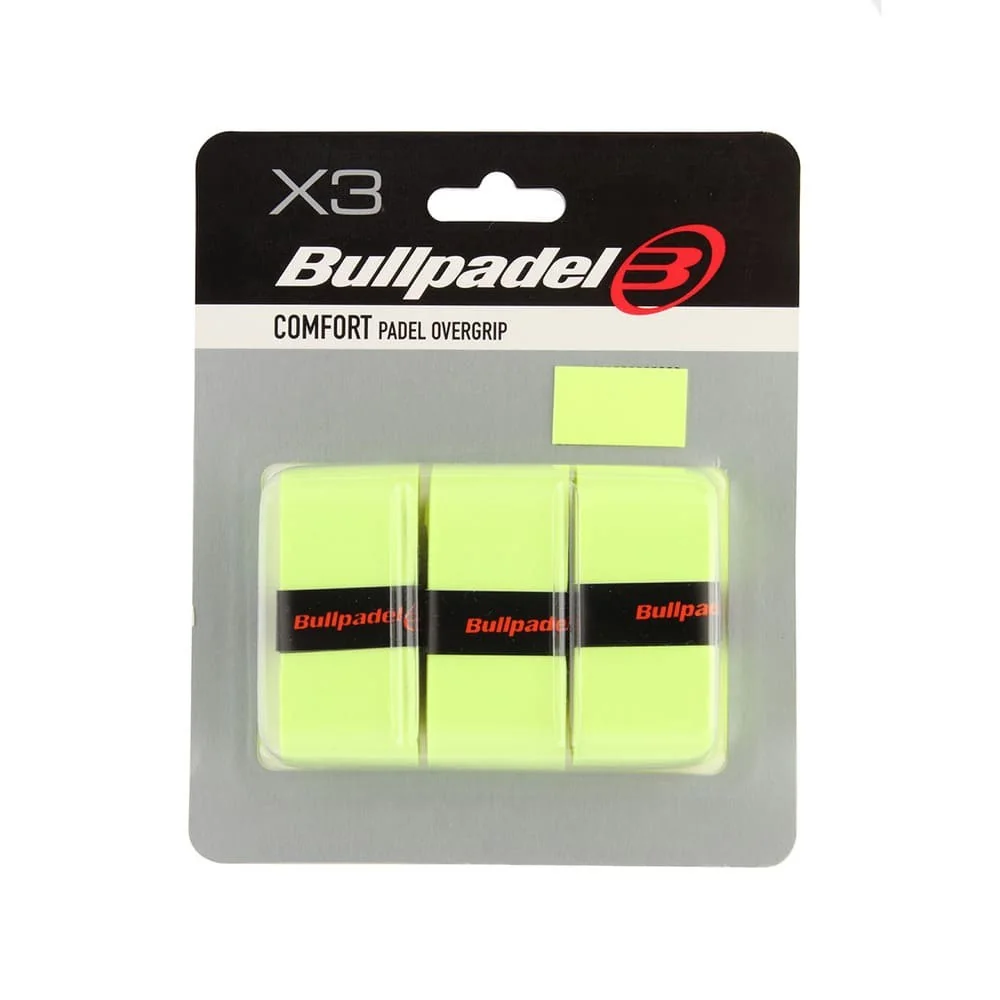 Pack 3 Overgrips Bullpadel comfort Fluorescent Yellow — photo 2