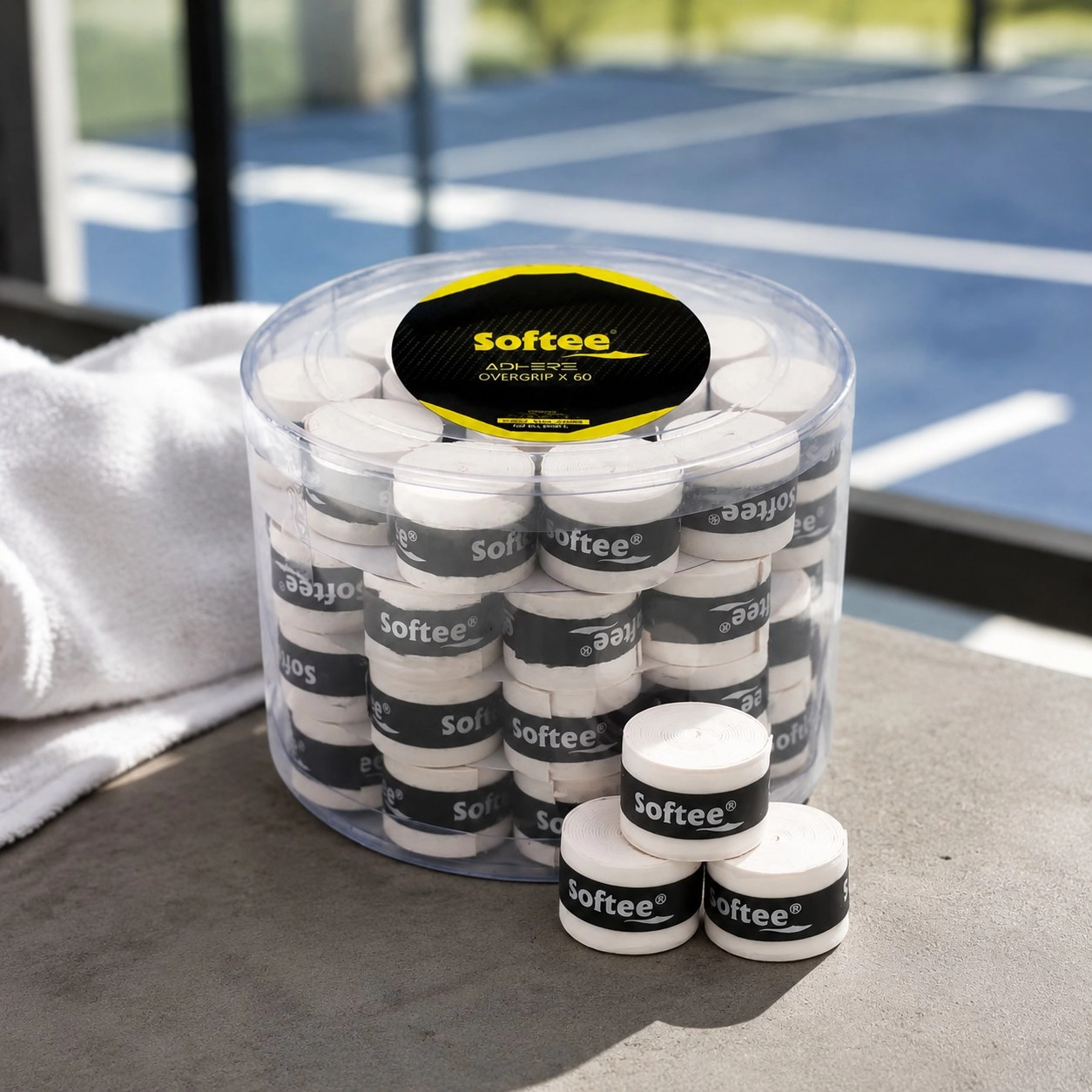 Enebe Pack 60 Overgrips Softee White Adhere