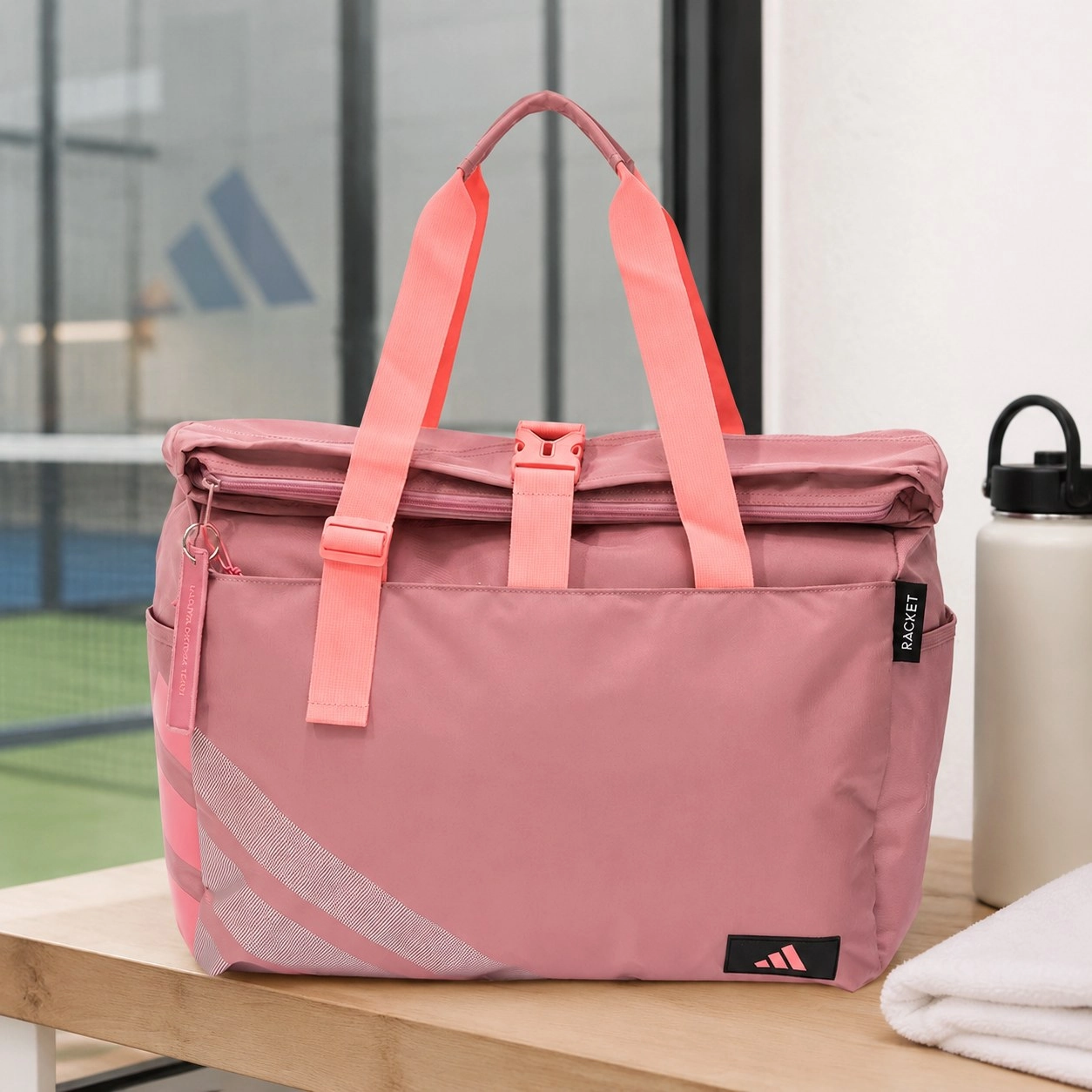 Pink Adidas Weekend Bag 26 — Racket bags