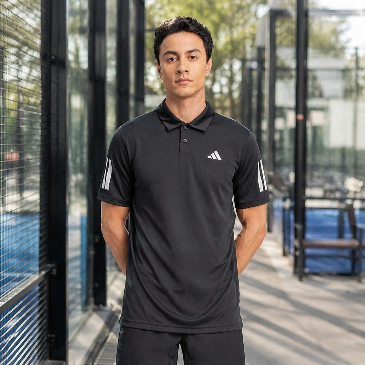 Polo Adidas club 3STR Black 26 — Shirts & tops