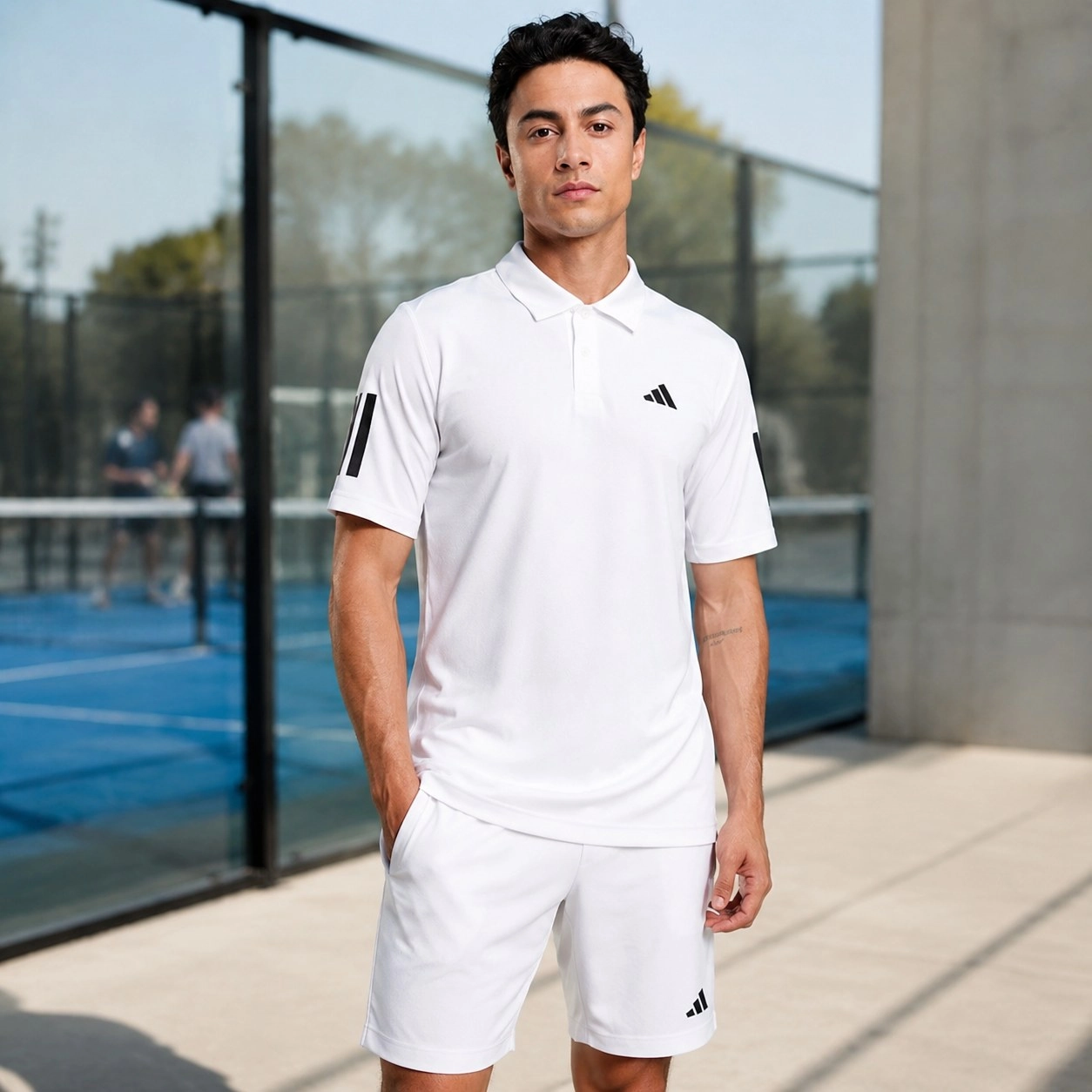 Polo Adidas club 3STR White 26 — Shirts & tops
