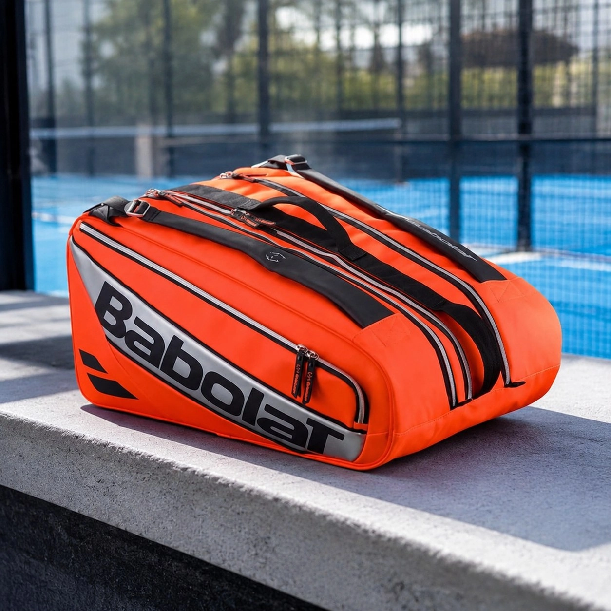 Racket Bag Babolat RH PRO Fluorescent Orange juan Lebron
