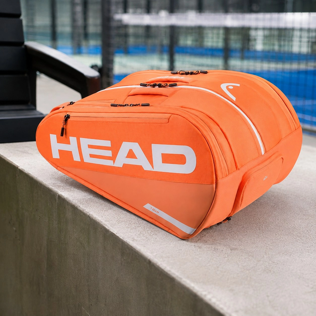 Racket Bag head Tour L Orange
