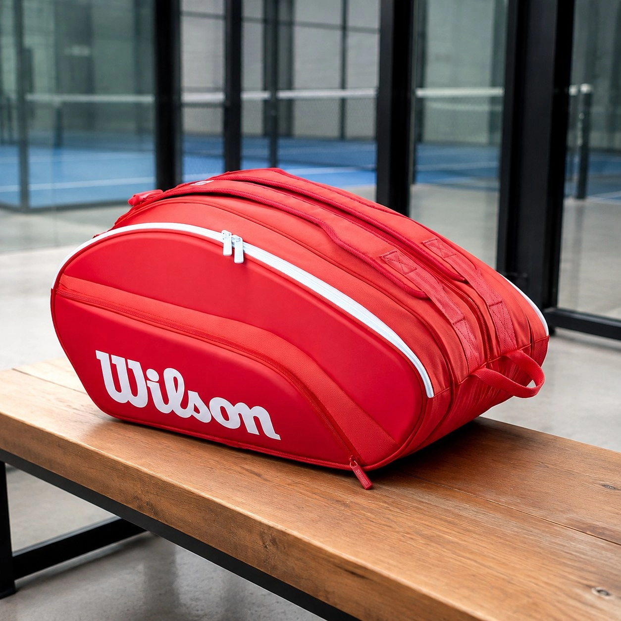 Racket Bag Wilson Super Tour Red