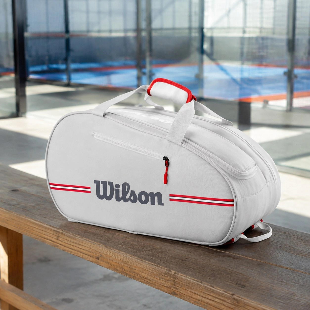 Racket Bag Wilson team Off White