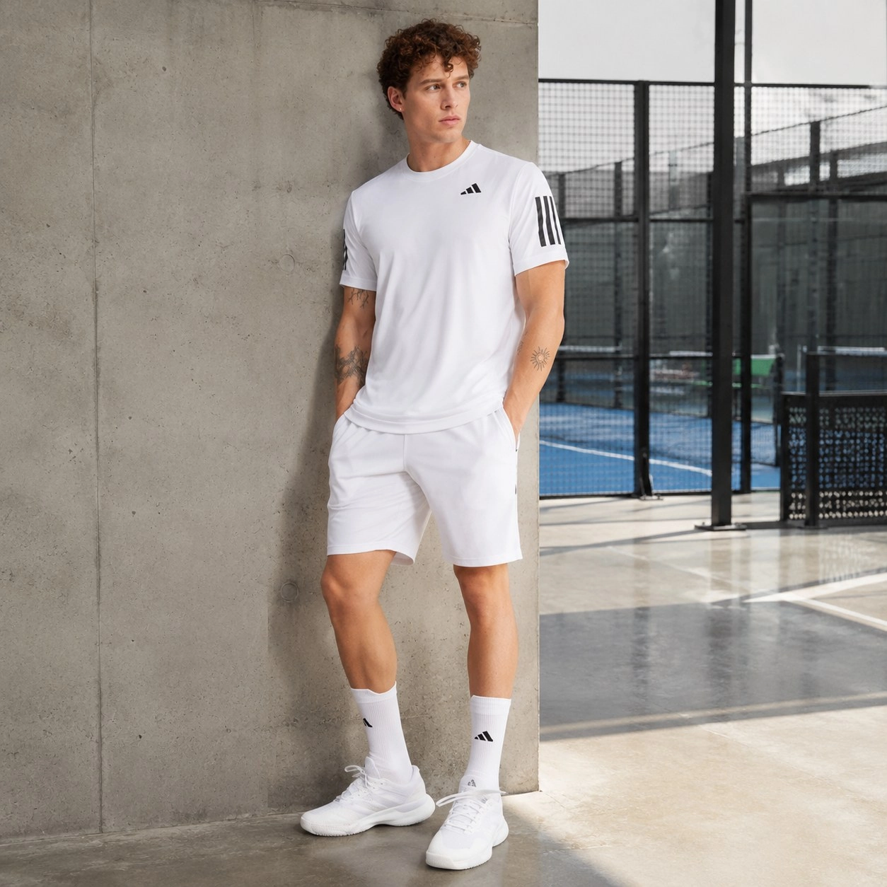Short Adidas club 3STR White 26