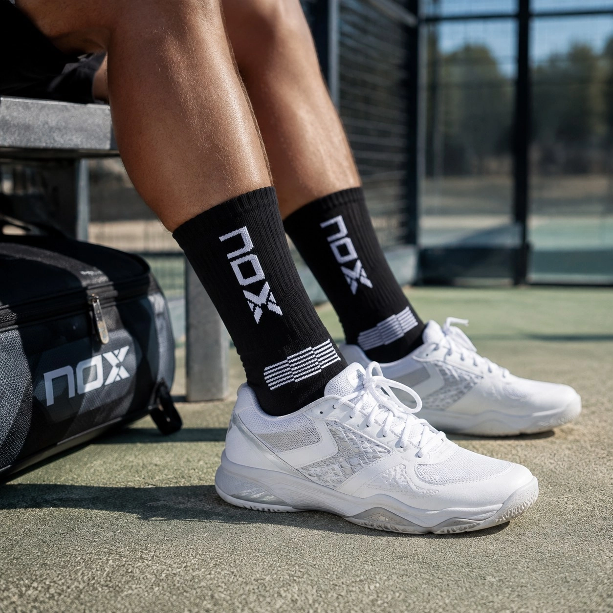 Socks Nox Black/White Man