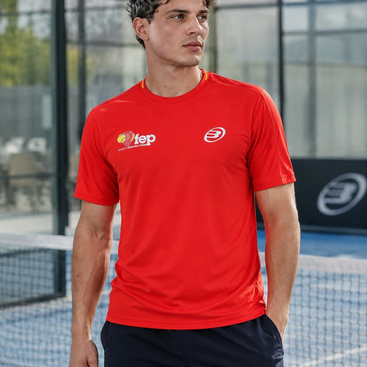 T-Shirt Bullpadel Exudo Spanish National Padel Team Red — Shirts & tops