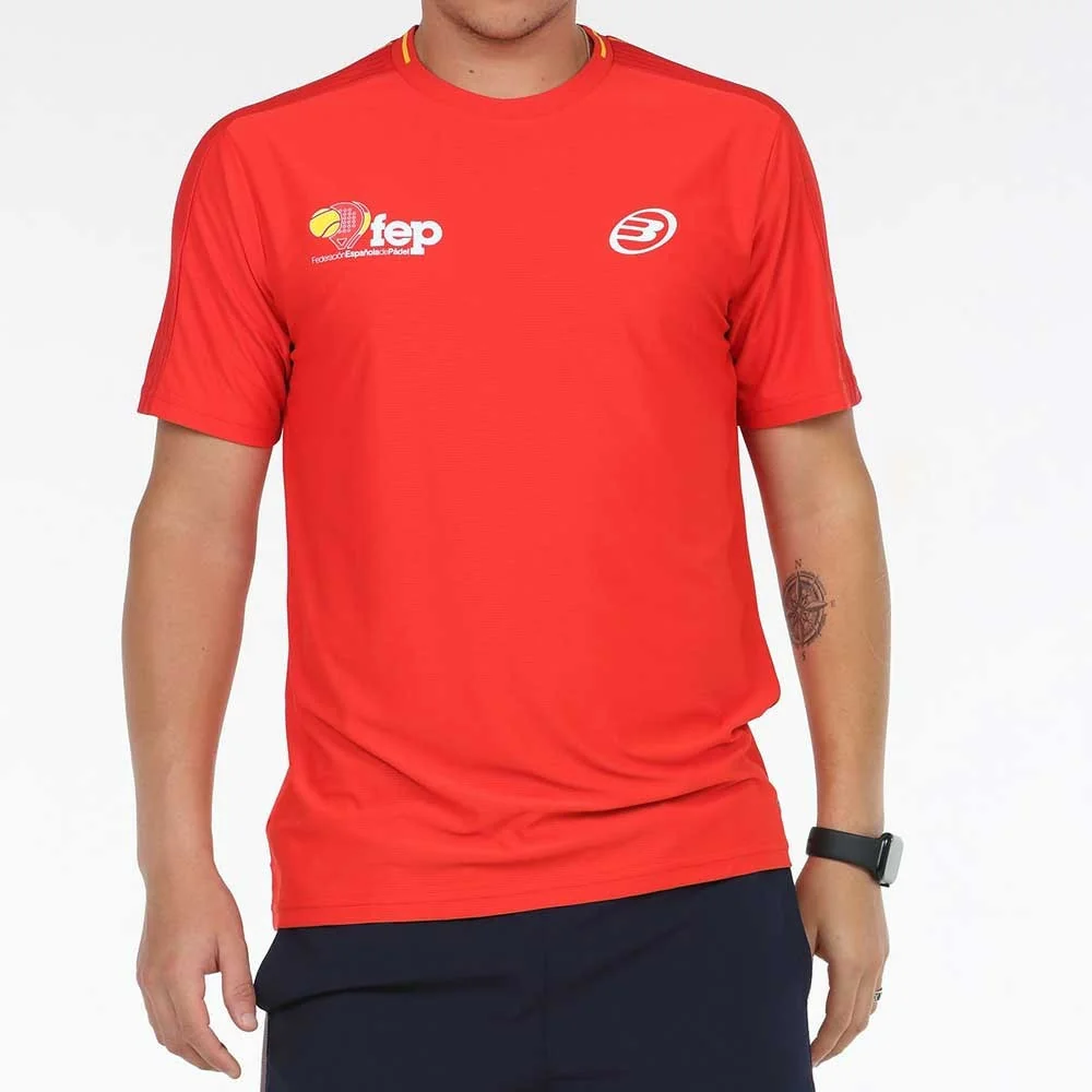 T-Shirt Bullpadel Exudo Spanish National Padel Team Red — Shirts & tops — photo 2