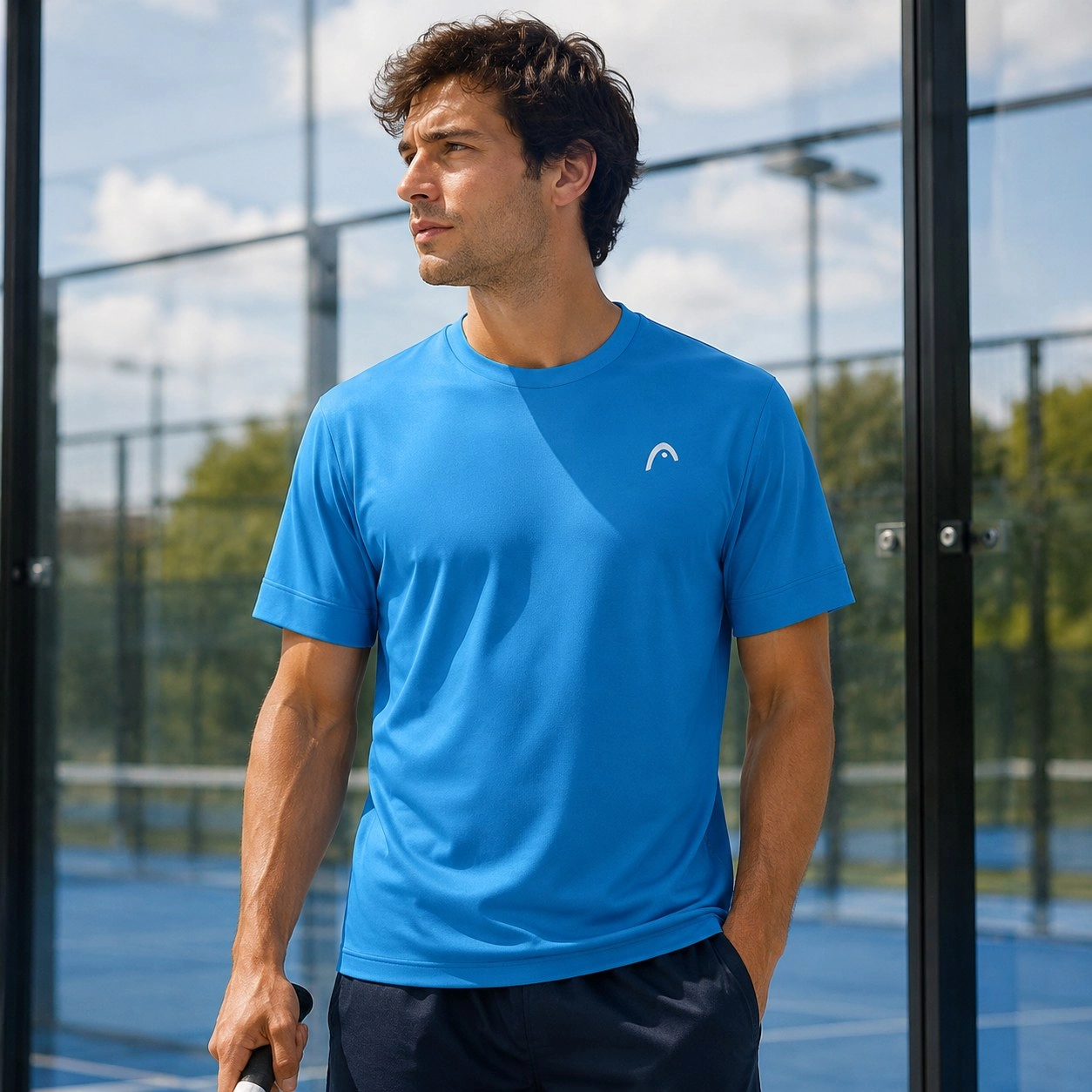 T-shirt head slice II blue — Shirts & tops