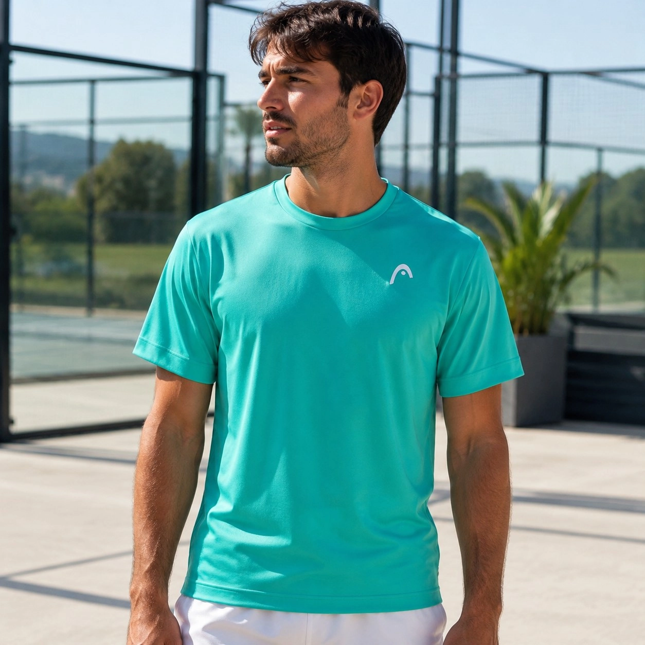 T-shirt head slice II Turquoise — Shirts & tops