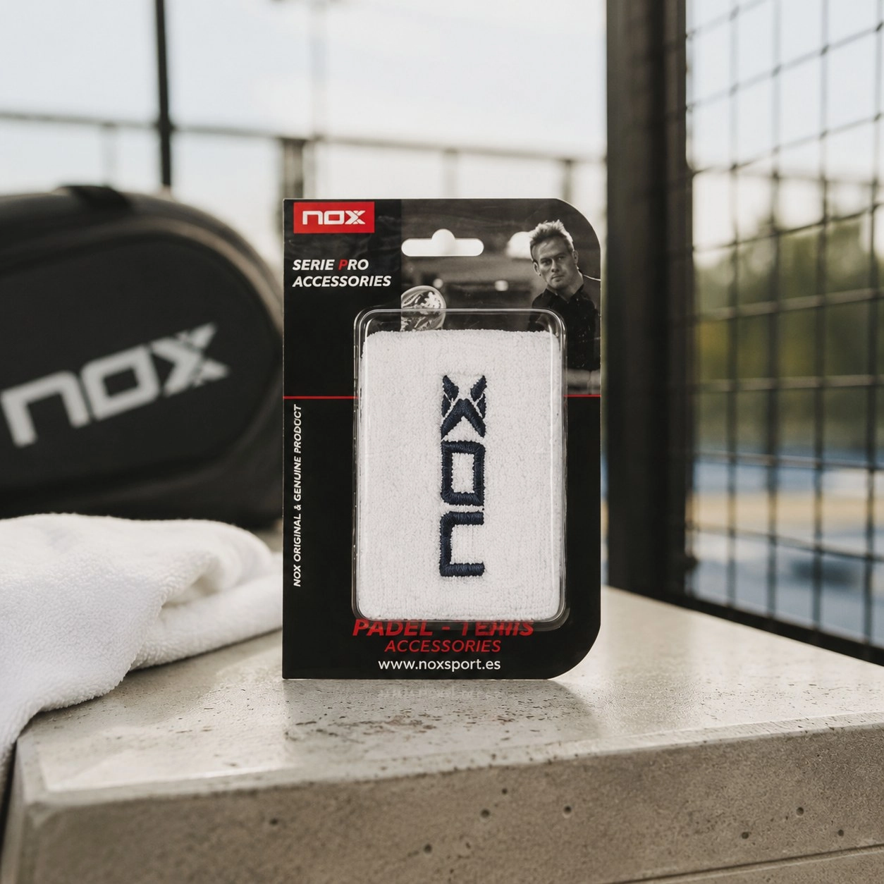 White-Blue Nox Wristband