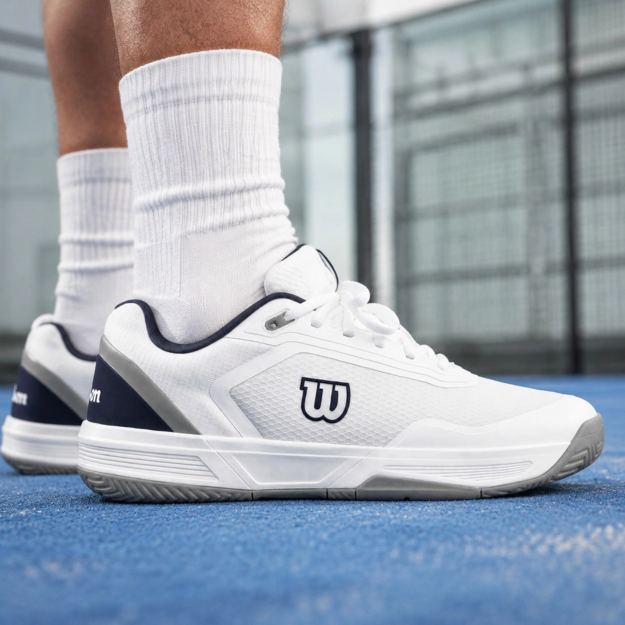 Wilson Courtglide White/Navy men